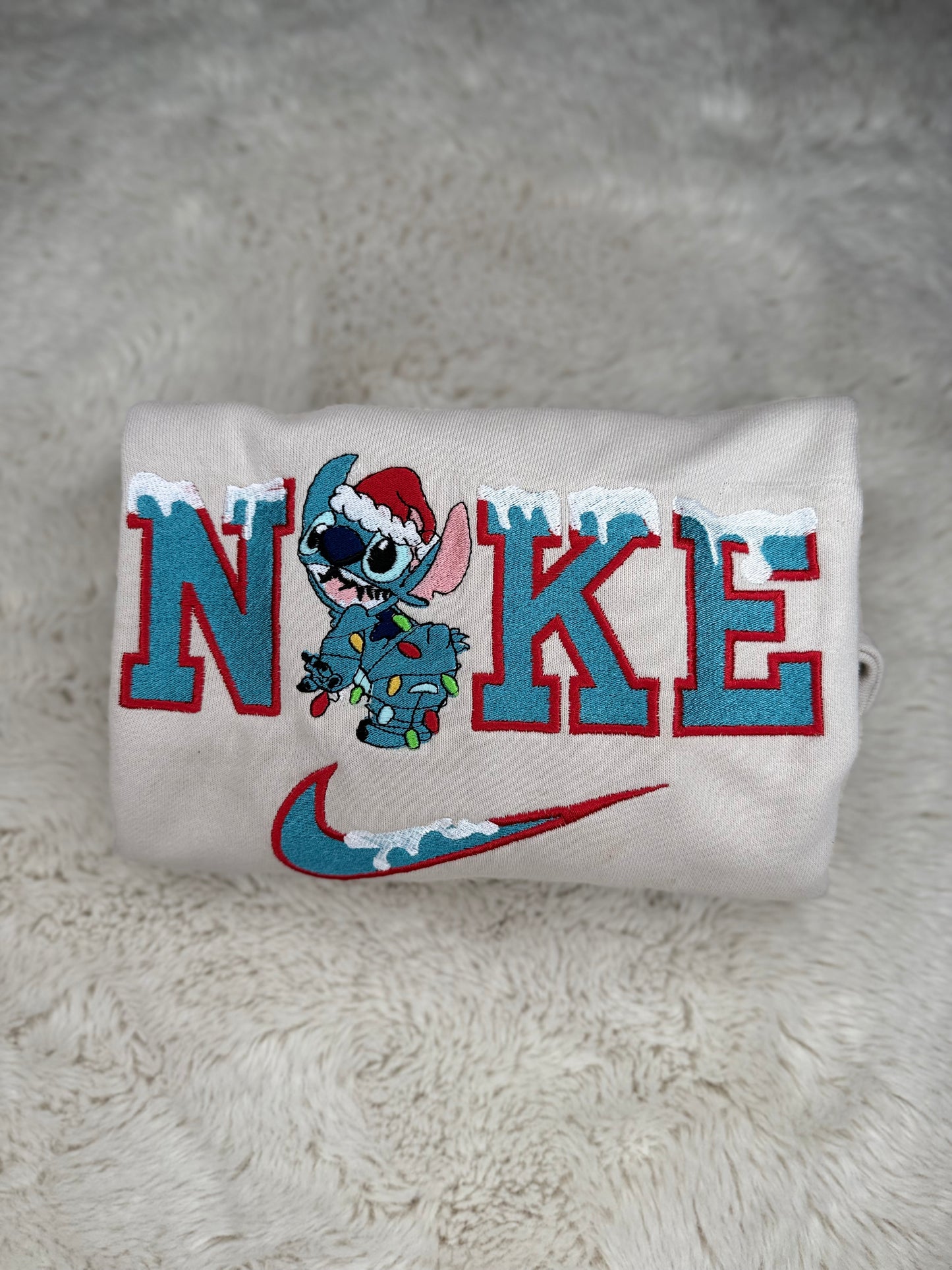 Stitch Embroidered Kids Sweater