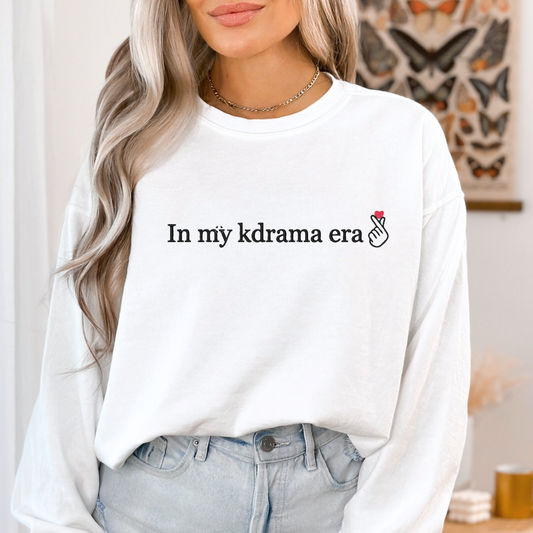 In my kdrama era Embroidered Sweater