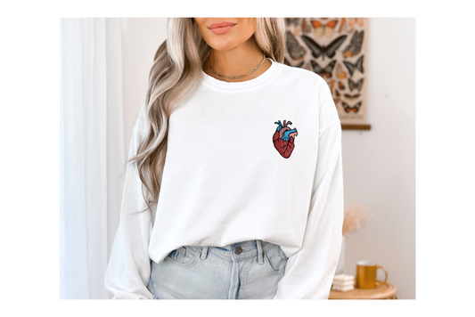 HEART Printed Sweater