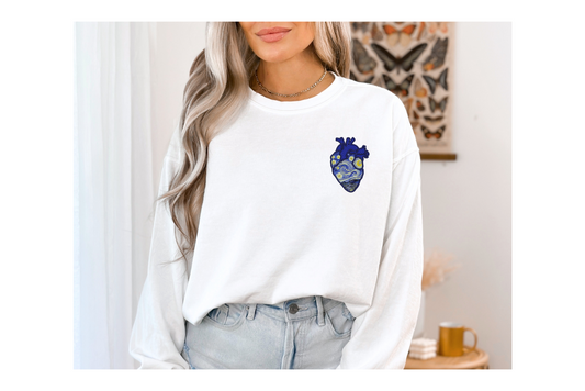 Starry Night Embroidered Sweater