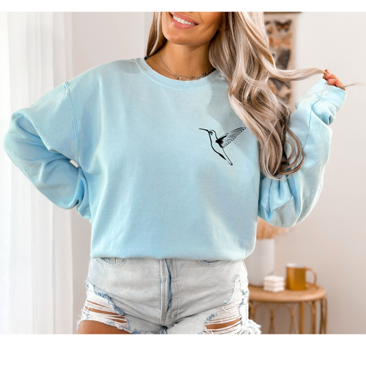 Humming Bird Embroidered Sweater