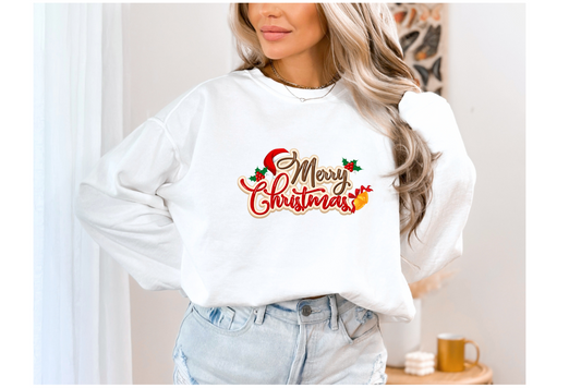 Merry Christmas Holiday Printed Sweater